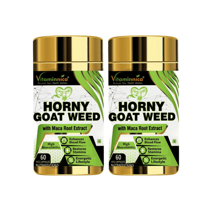 Horny Goat Weed with Maca Root Extract Supports Strength, Stamina & Performance | 60 Capsules - vitaminnicahealthcare