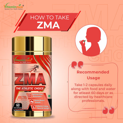 Vitaminnica ZMA-60 Capsules - vitaminnicahealthcare