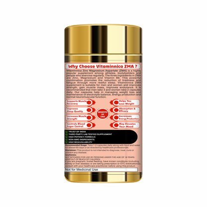 Vitaminnica ZMA-60 Capsules - vitaminnicahealthcare