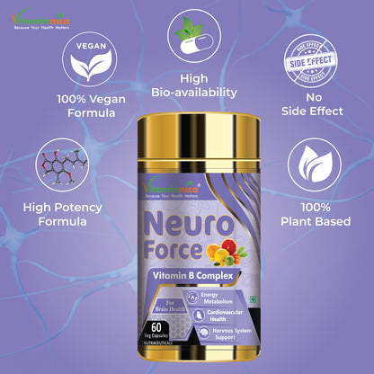 Vitaminnica Neuro Force Natural Brain Booster-60 Capsules - vitaminnicahealthcare