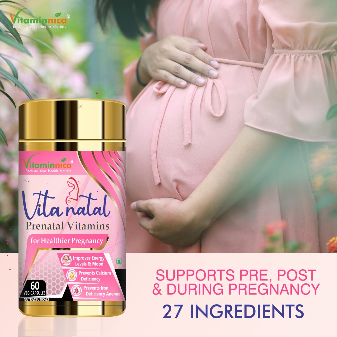 Vitaminnica Vita Natal Prenatal- 60 Capsules - vitaminnicahealthcare